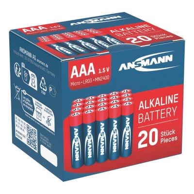 Ansmann AAA/LR3 Batteri 20-pack 1,5V