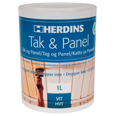 Herdins Tak- & Panel Vit 1L