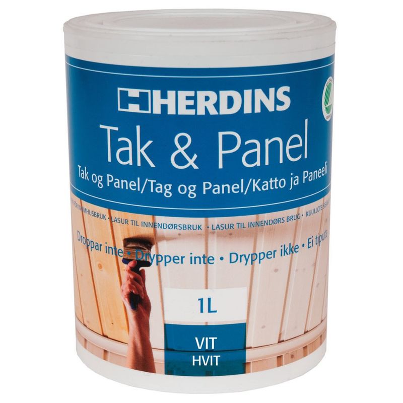 Herdins Tak- & Panel Vit 1L