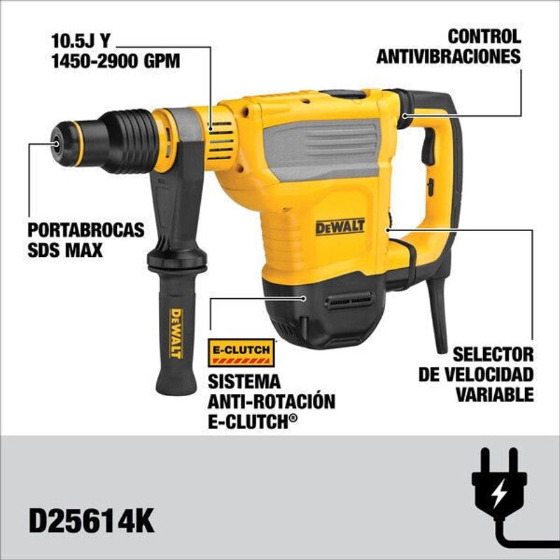 DeWalt D25614K Borrhammare 10,5J 1350W SDS-MAX