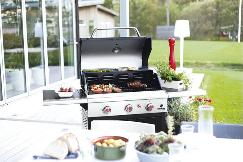 Landmann Triton 3.0 flexX gasolgrill 3 brännare 3,5 kW Svart 3-brännare