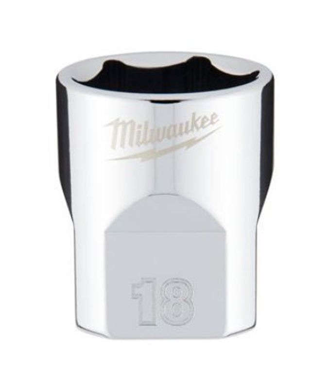 Milwaukee Hylsa 3/8" Kort 18mm