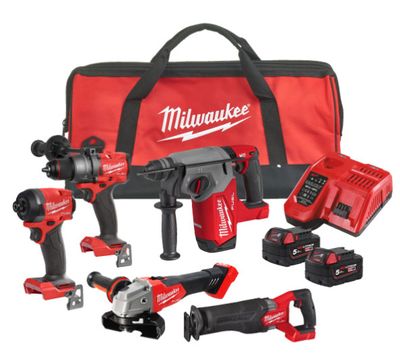 Milwaukee POWERPACK M18 FPP5SEA-502B Combokit 18V (2x5,0ah)