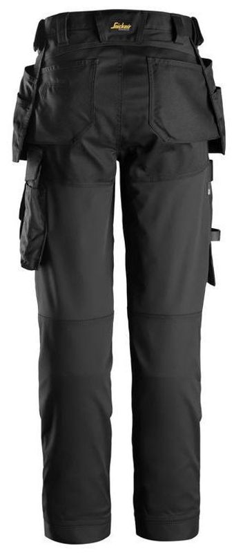Snickers 6247 – Svart stretchbyxa dam med hölsterfickor och CORDURA