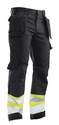 Jobman 2277 Hantverksbyxa Varsel Svart/Gul