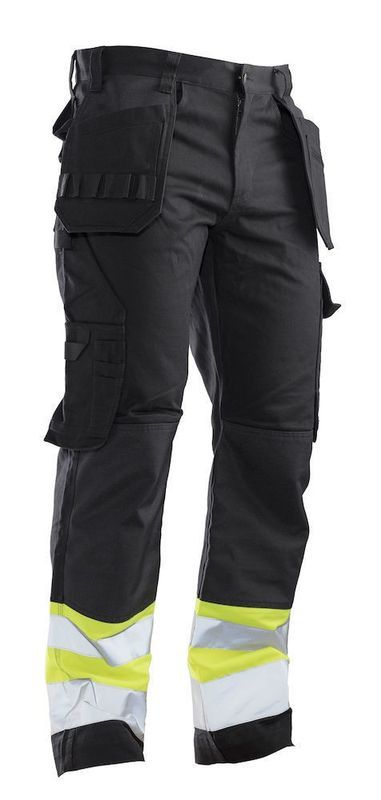 Jobman 2277 Hantverksbyxa Varsel Svart/Gul