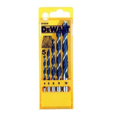 DeWalt DT4535 Träborrsats med spets 4-10mm 5-delar