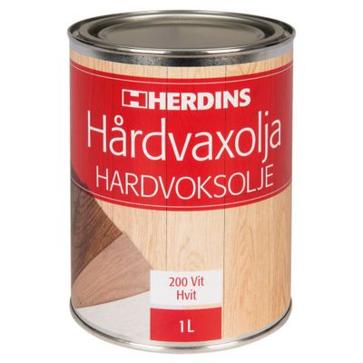 Herdins Hårdvaxolja Vit 1L