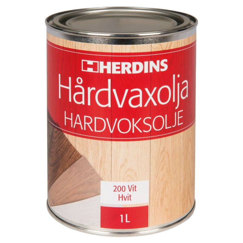 Herdins Hårdvaxolja Vit 1L