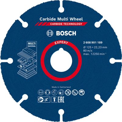 Bosch Expert Carbide Multi Wheel kapskiva 125mm 22,23mm för hårda träslag