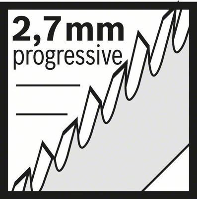 Bosch T101BF Sticksågsblad 5-P (Hårda träslag)