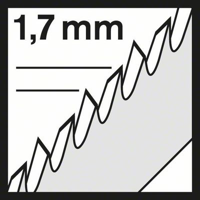 Bosch T101BIF Sticksågsblad för Laminat/Plastlaminat/Multiplex 5-P