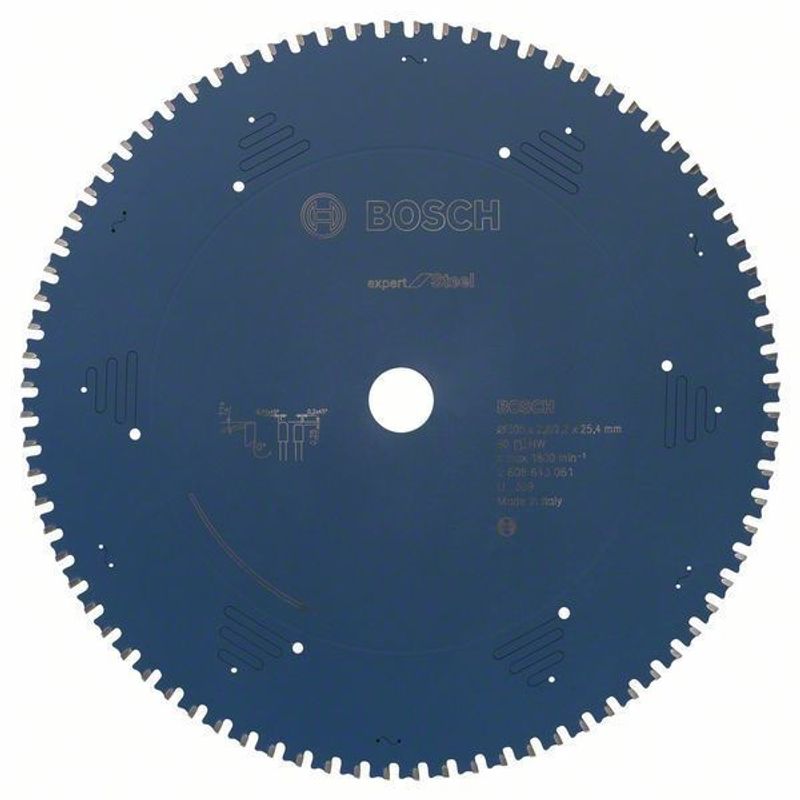 Bosch Metallsågsklinga  EXPERT STEEL 80T (305x25,4mm)