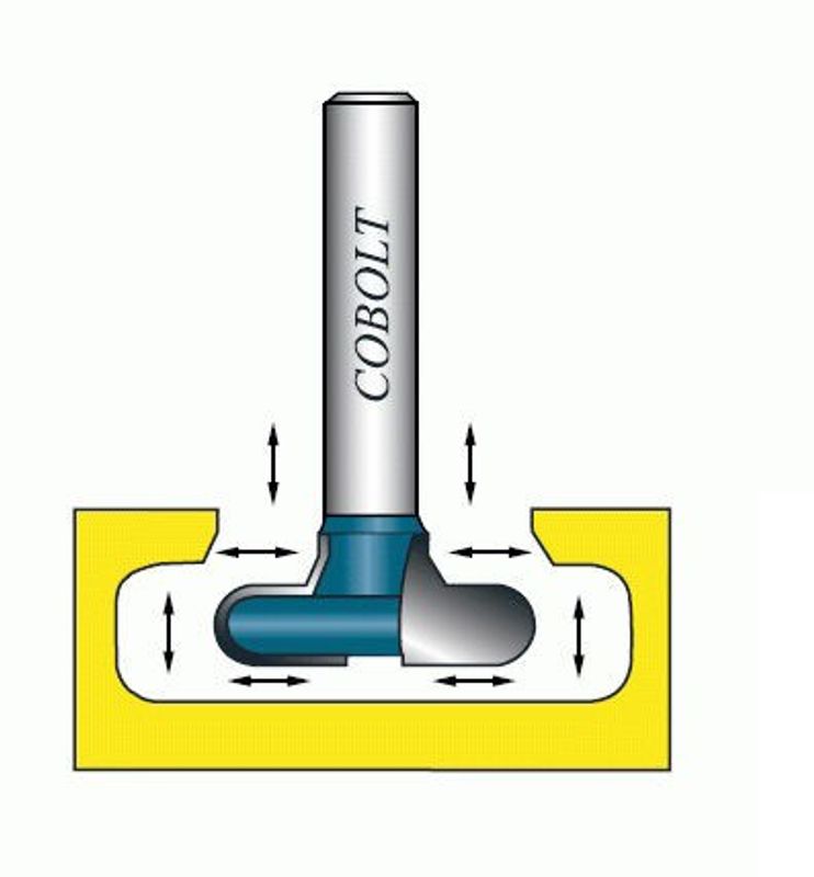Cobolt T-Spårfräs D=28 L=7 R=35