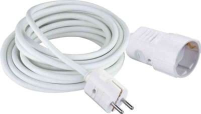 u$skarvsladd jordad 3m vit kabel petskyddad