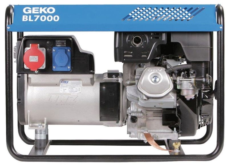 GEKO BL7000 Bensindrivet Elverk 1-fas/3-fas