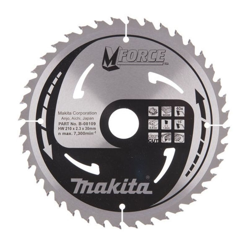 Makita B-08109 Sågklinga 210x30 40T