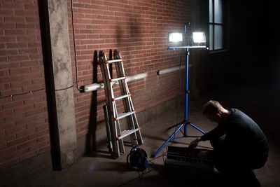 Gelia TARGET T2X50AS Arbetsbelysning LED 2X50W IP65 6500K Teleskopstativ