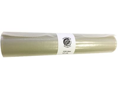 Byggsäck transparent 125L 0,09mm 10ST/RLE