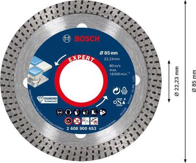 Bosch Expert HardCeramic diamantkapskiva 85 x 22.23 x 1,6 x 7 mm