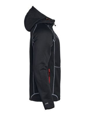 Jobman Hoodie Funktion Svart/Röd