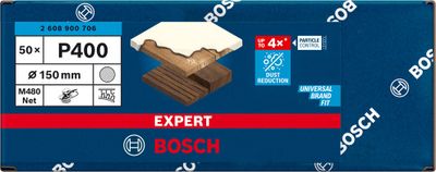 Bosch Expert M480 slipnät för excenterslipar 150mm för trä, trä med färg och gips