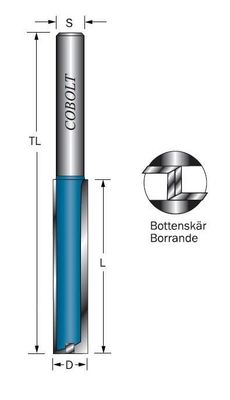 Cobolt Notfräs D=30 L=25 TL=63 S=8