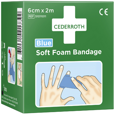 Cederroth Plåster FOAM 51011011 6cm x 2m