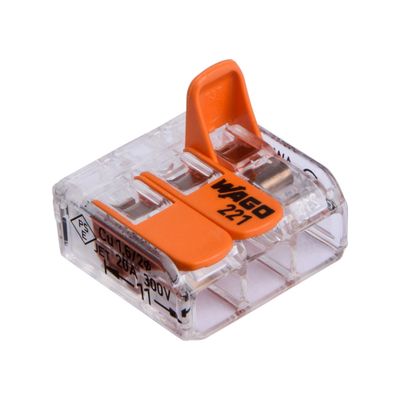 Wago 221 Kopplingsklämma kompakt och transparent