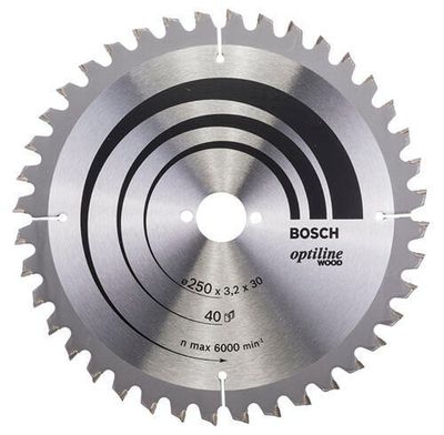 Bosch Sågklinga 250mm 40T OPTILINE