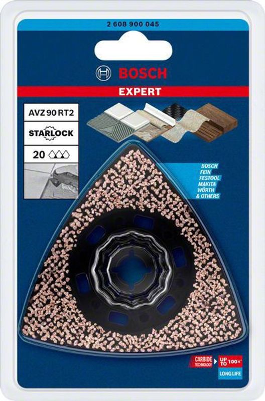 Bosch Expert Sanding Plate (Expert slipplatta) AVZ 90 RT2 för multiverktyg 90 mm