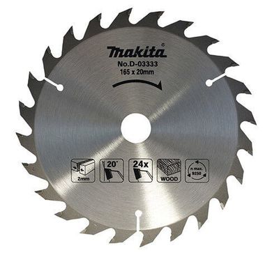 Makita Cirkelsågsklinga 165x20mm 24T