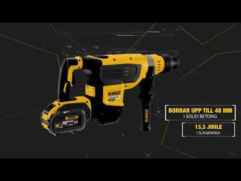 DeWalt DCH733N Borrhammare 54V FlexVolt SDS-MAX (Utan batterier)