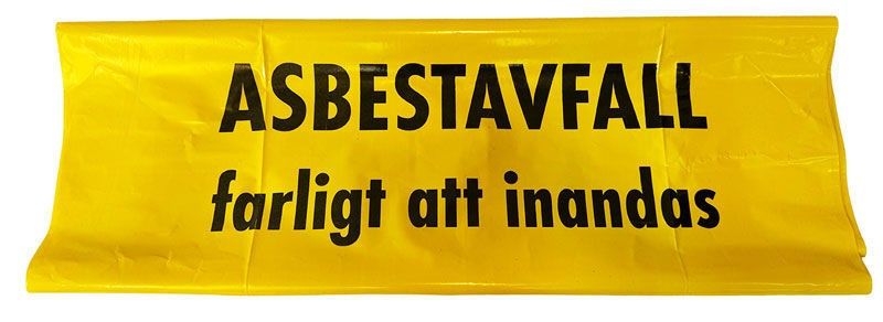 Polynova PolyCOEX Asbestsäck 240L Gul/Vit, 100% återvunnen LDPE