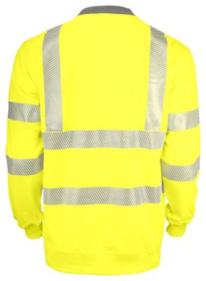 Jobman 5123 Sweatshirt Varsel Gul m. reflex