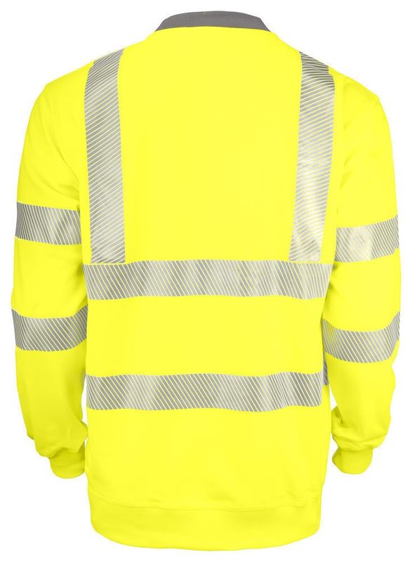 Jobman 5123 Sweatshirt Varsel Gul m. reflex