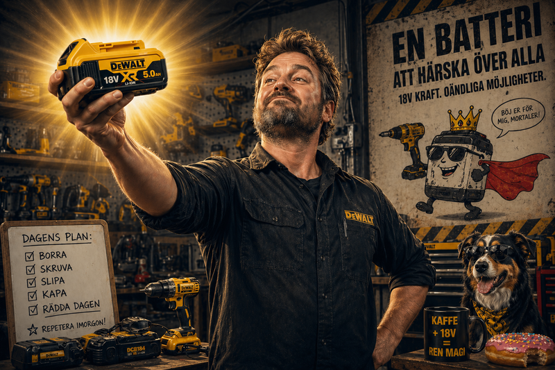 DeWalt batteri DCB184 18V – kraft som räcker länge