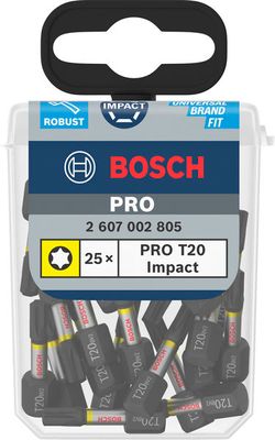 Bosch TX20 Impact Control Bits TORX TX20 25-P