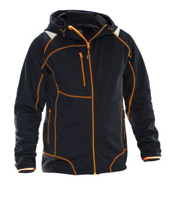 Jobman Hoodie Vision Lite Svart/Orange