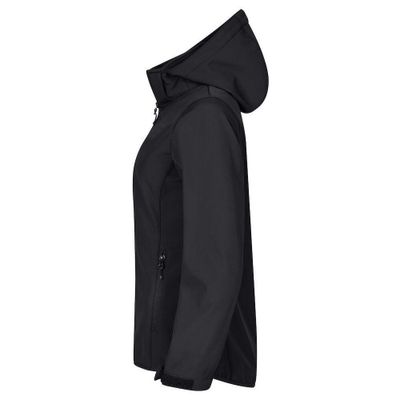 Clique Classic Softshell Hoody Softshelljacka Dam Svart