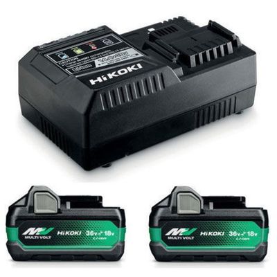 HiKOKI Batteriset 2xBSL36A18X + UC18YSL3 36V/18V MultiVolt
