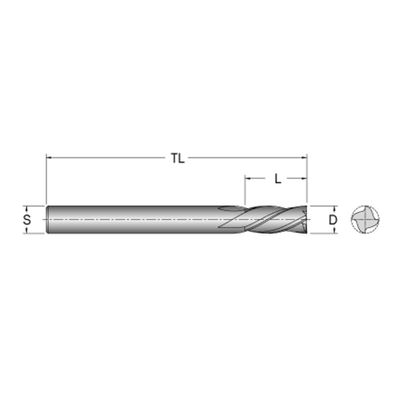 Cobolt Spiralfräs glasfiber D10 L25 S10 (54-271)