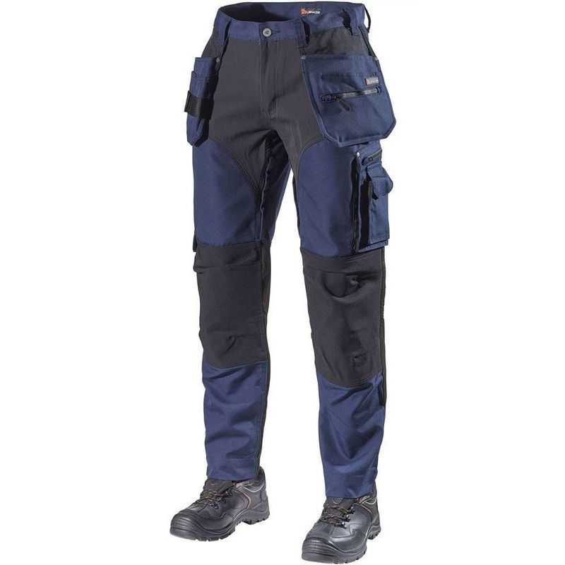 L.Brador Hantverkarbyxa 1042PB Stretch Marinblå