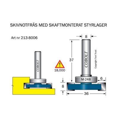Cobolt Skivnotfräs L8 F6 D36 S8