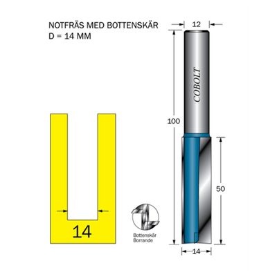 Cobolt Notfräs D14 L50 S12