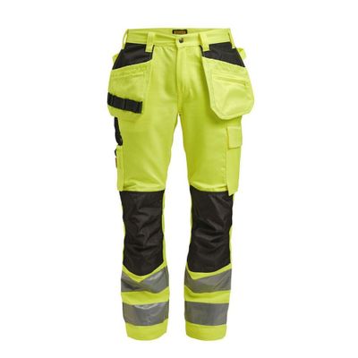 Jobman Varsel Hantverksbyxa 2377 Klass 2 Gul/Svart C62
