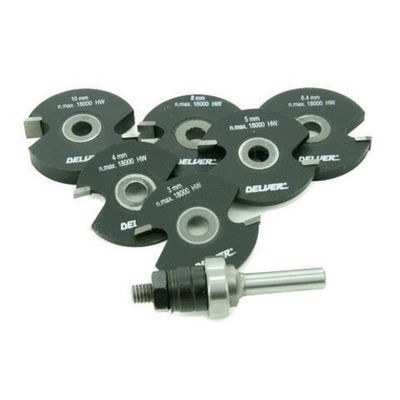 Delver Skivnotstålssats 3-10mm (7-delar)