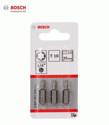 Bosch Extra Hard Bits T8-T30 25mm 3st