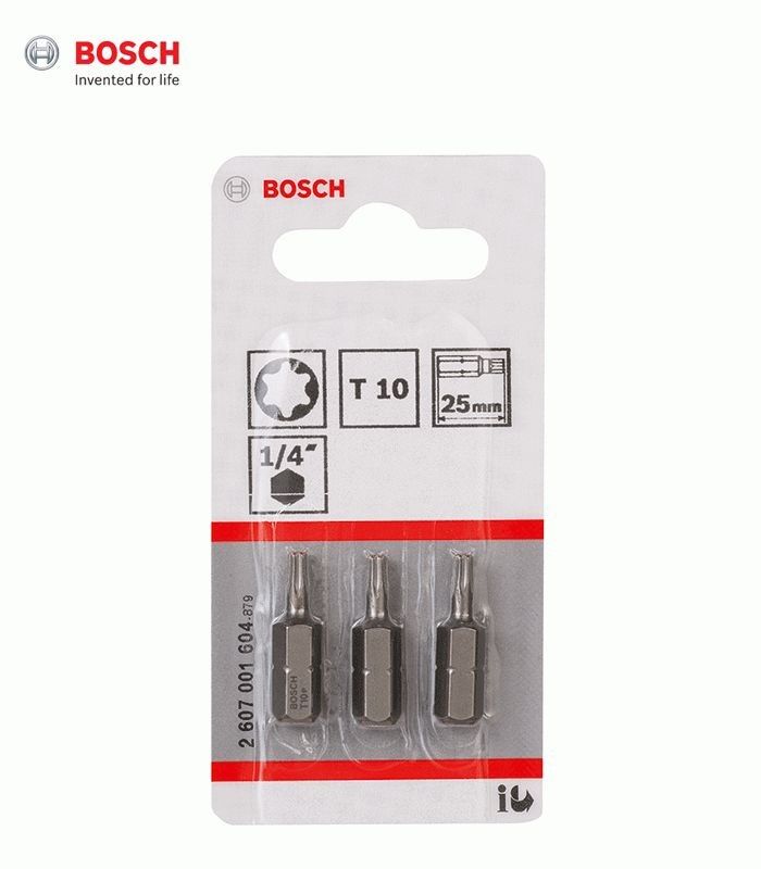 Bosch Extra Hard Bits T8-T30 25mm 3st