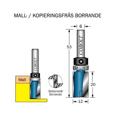 Cobolt Mallfräs D12 L20 TL53 S6
